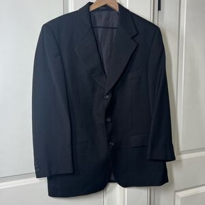 Yves saint Laurent ysl suit jacket navy blue mens size large R532
